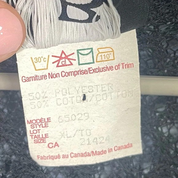 Baltex Long sleeve Black button Front Swimsuit Cover Open Knit Cardigan XL - Picture 3 of 5